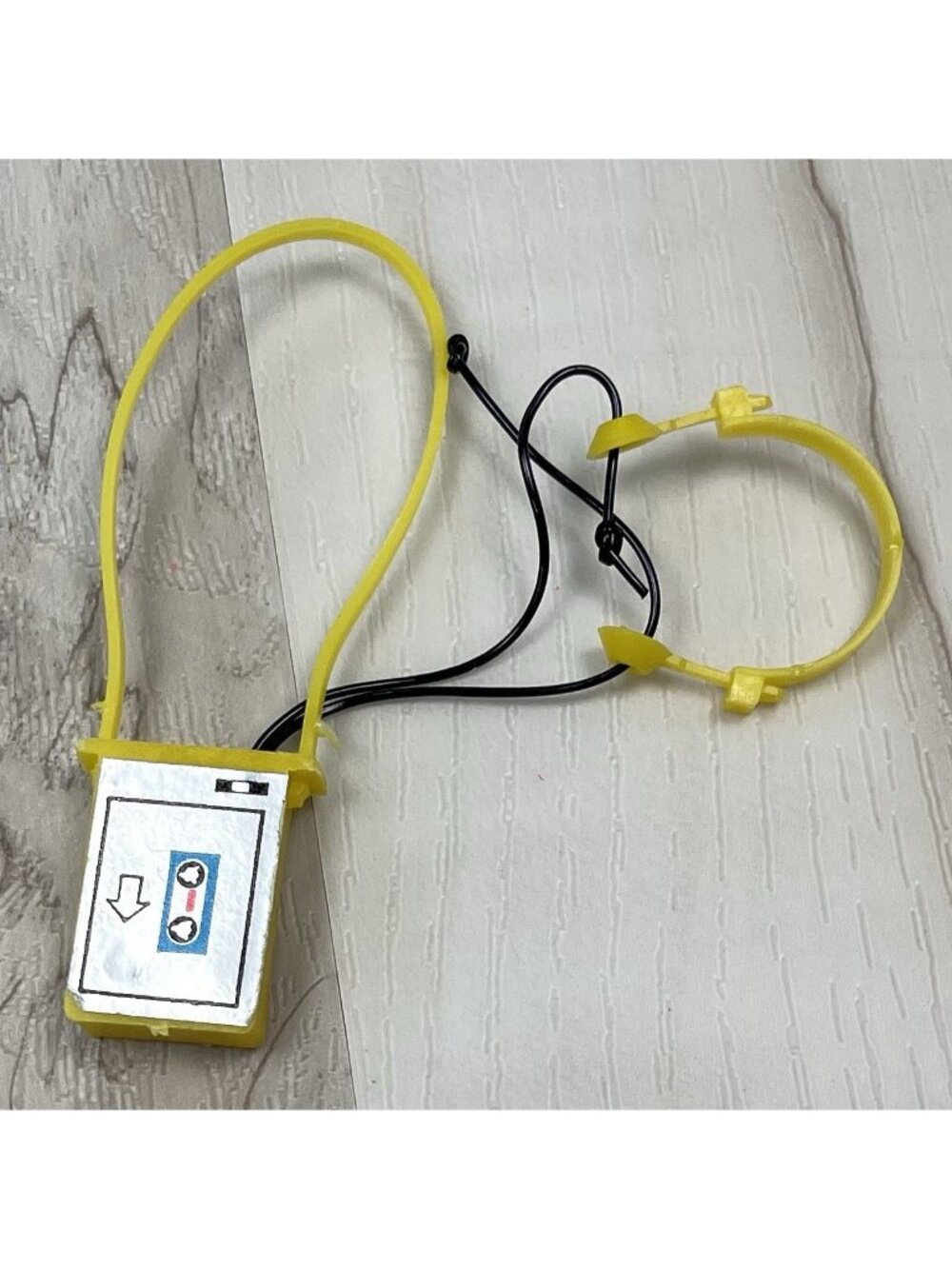 VTG Barbie Clone Doll Yellow Walkman Cassette Tape Player Headphones Strap EUC